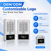 Pembaca ID IC Dual Frekuensi 125KHz 13.56MHz Tahan Cuaca Berbahan Logam, Pengontrol Akses 6000 Pengguna, Harga Pabrik Langsung, Custom ODM OEM