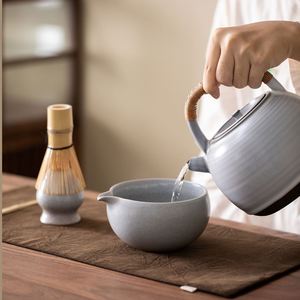 Japanese-style <b>Tea</b> Matcha Set Ceramic Matcha Bowl With Pouring Spout <b>Tea</b> Whisk Holder for <b>Tea</b> Ceremony - Product Image 2
