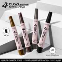 Stylo à sourcils liquide 3D naturel VISTY, pointe à 4 brins, waterproof, 4 couleurs, maquillage pour sourcils en marque blanche, commande en gros disponible