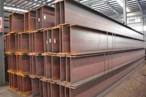 Acier structurel ASTM A36/Q235B/Q345B, services de <span class=keywords><strong>d</strong></span>écoupe et de pliage disponibles, poutre en H laminée à chaud - Product Image 2