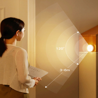 Lámpara de Pared Magnética Portátil con Sensor de Movimiento Corporal Inteligente, Detector Inalámbrico para Pasillo, Camino, Armario, Lámpara de Emergencia de Pared