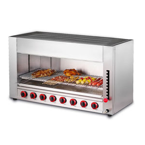<span class=keywords><strong>Griglia</strong></span> a Gas commerciale in acciaio inox forno sopraelevato Design senza fumo per grigliate efficienti in alberghi e ristoranti - Product Image 1