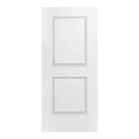 Porte en PVC 3 mm, étanche, pré-finitionnée, intérieure, 6 panneaux, style Shaker, grain de bois, vente en gros usine