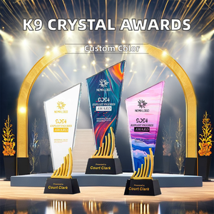 Trofeo de cristal de dos tonos de gama alta personalizado ELOR, medallas y placas Premium, recuerdo grabado con temática deportiva para regalo o decoración - Product Image 6