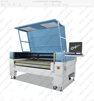 Machine de découpe Laser CNC vêtements, avec caméra de positionnement, 90W 130W 150W pour vêtements de sport, impression numérique