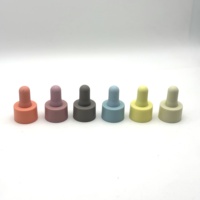 Bouchons compte-gouttes à vis en plastique PP coloré mat bleu rose de 20 mm / Nouveaux couvercles pour flacons d'huiles essentielles cosmétiques - Fabricant