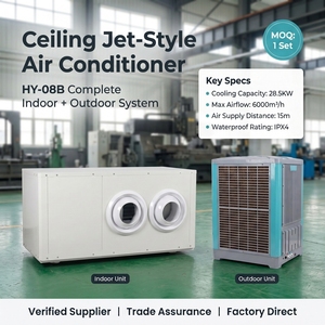 Aire Acondicionado Industrial de Techo Tipo Jet, 8HP 28.5KW, Unidad de Refrigeración 380V, Bomba de Motor Automática R-410A, Impermeable IPX4 - Product Image 3