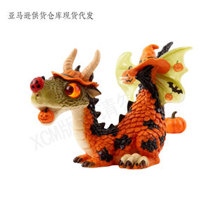 Figura de Dragón con Alas de Murciélago - Estatua Personalizada, Dragón Morado con Alas de Murciélago para una Decoración Gótica y Espeluznante de Halloween - Product Image 3