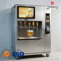 Distributeur automatique de bière en acier inoxydable intelligent en libre-service, compatible SDK, avec retour de monnaie, distributeur sans personnel, gestion basée sur le cloud