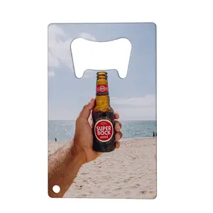Hot Style European And American Beer Bottle Opener Sublimation Metal Refrigerator Magnet