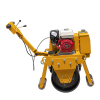 Compacteur vibrant à tambour unique de haute qualité, poussé à la main, avec moteur diesel ou essence, pour la compactation routière