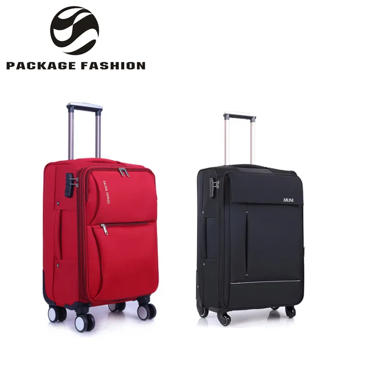 high quality universal ladies carry on four wheels oxford cloth set trolley soft fabric luggage sets custom processing