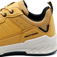 Chaussures de sécurité MaxiTough antistatiques en microfibre avec embout en fibre de verre pour la construction, toutes saisons, PU/PU, logo et couleur personnalisés