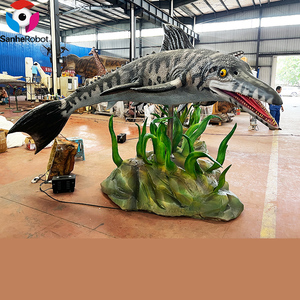 โมเดลอิชทีโซซอร์เคลื่อนไหวได้ ยาว 3 เมตร - รูปปั้นสัตว์ทะเลจำลองที่สมจริงสำหรับตู้ปลาและงานแสดงโลกใต้<span class=keywords><strong>น้ำ</strong></span> - Product Image 4