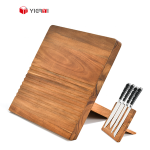 Bloc de cuisine YIERYI avec bloc de couteaux magnétique en bois naturel <span class=keywords><strong>Matsuki</strong></span> - Product Image 2