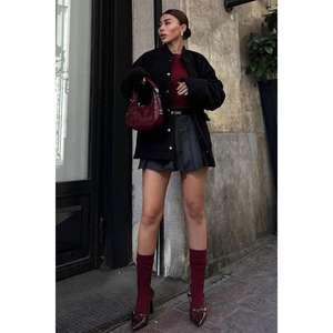 Manteau en fausse fourrure pour femme Sobe, minimaliste, chaud, rembourrage en polyester, noir, manches longues, veste d'hiver - Product Image 5