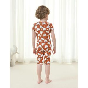 Ensemble de pyjama pour enfants BambooBud, 2 pièces, manches courtes, vêtements de nuit en rayonne pour garçons et filles, vêtements d'été, 2-7 ans - Product Image 5