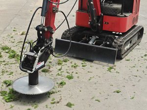 Accesorio de sierra para madera y desbrozadora rotativa para excavadora hidráulica, miniescavadora y cortacésped, universal para paisajismo, con pasador de acero Q235B y bomba - Product Image 6