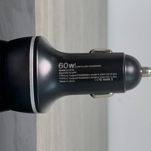 Chargeur de voiture universel 60W en métal, mini, double USB C PD3.0 PPS, adaptateur de prise de charge rapide pour <span class=keywords><strong>Samsung</strong></span> pour Galaxy S23 U pour Pixel - Product Image 3