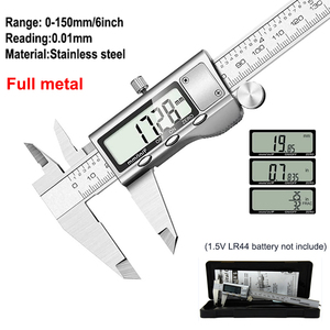 Calibro digitale 150mm in acciaio inox frazione/MM/pollice 0.01mm di alta precisione per componenti meccanici misuratore - Product Image 1