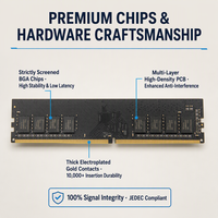 Mémoire RAM DDR4 8 Go 16 Go 32 Go 3200 MHz 2666 MHz 288 broches UDIMM pour ordinateur de bureau, module de mémoire pour mise à niveau de PC de jeu