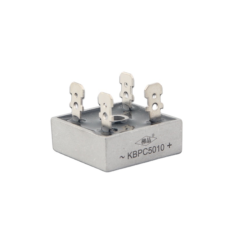 KBPC5010 rectification bridge, 50A1000V 5010 square, single-phase square flat-foot rectifier