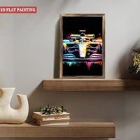 Tableau sur toile encadré en bois 20x30cm avec motif de bonbons gélifiés