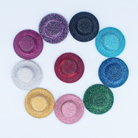 Matériel DIY pour la fabrication de petits chapeaux décoratifs de 4 cm, épingles à cheveux, jouets pour cheveux, accessoires en tissu brossé, vente en gros