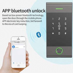 MJ01 TTLOCK BT erişim kontrolü <span class=keywords><strong>rfid</strong></span> okuyucu 13.56Mhz <span class=keywords><strong>Rfid</strong></span> su geçirmez tuş takımı desteği wifi ağ geçidi <span class=keywords><strong>G2</strong></span> Alexa Google ev tthot - Product Image 2