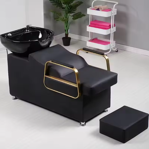 Sillón de Peluquería Daomeng O1-66, Minimalista, Moderno, de Metal, con Tapicería de Cuero PU, Impermeable, para Salón de Belleza, Barbería - Product Image 1