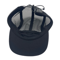 Casquette de trail unisexe ultra-légère non structurée à 5 panneaux avec logo personnalisé, visière plate en nylon, casquette de course, chapeaux de sport avec cordon de serrage