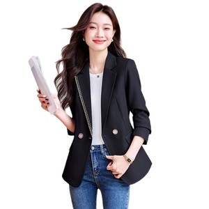 Women's Blazer Green Spring Autumn 2025 New Style Elegant Waist Cinching Anti Wrinkle Worsted Fabric - Product Image 5