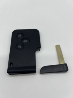 Boîtier de clé ABS à 3 boutons pour carte intelligente avec connecteur de bouton
