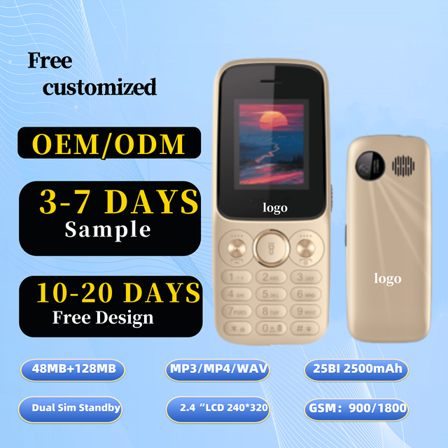 2.4 2.8 3.0 Inch New Keypad Mobile Phone Dual Sim Card Global Version Unlocked Feature Phone