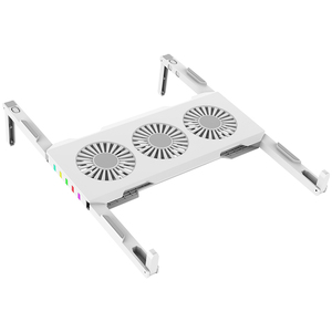 Support de refroidissement pour ordinateur portable X1, <span class=keywords><strong>refroidisseur</strong></span> d'air pour ordinateur portable en plastique avec trois ventilateurs, radiateur de 12 à 17 pouces pour <span class=keywords><strong>MacBook</strong></span> - Product Image 1