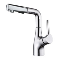 Robinet de cuisine multifonctionnel en alliage de cuivre, design moderne et minimaliste, commande à levier unique, cartouche céramique