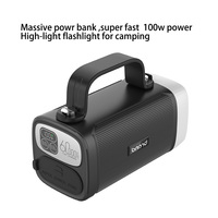 Batterie externe portable haute capacité 60000 mAh PD100W Li-Polymère avec charge rapide Micro USB et lumière LED