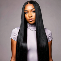 Perruque frontale HD sans colle 13x4 en dentelle, cheveux humains brésiliens bruts alignés sur les cuticules, ondulés (Body Wave) – Vente en gros