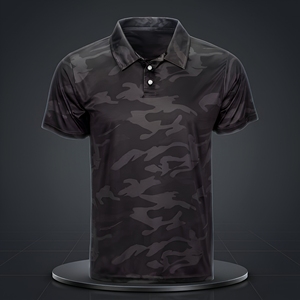 Hot Selling Short Sleeved T-<b>shirt</b> Summer Classic Solid Color Lapel Breathable <b>Half</b> Sleeve Casual Men's Polo <b>Shirt</b> - Product Image 1