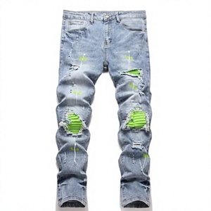 Pantalones de Hombre Lotfeel de Alta Calidad, Estilo Vintage, Corte Bootcut, Marca Privada, Ajuste Holgado, Denim Selvedge, Desgastados, con Botones, Cintura Alta - Product Image 5