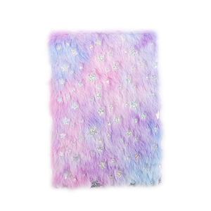 Cuaderno A5 de felpa con purpurina peluda con forma de Animal, cuaderno esponjoso, papelería para niños, cuaderno de felpa con estrellas para niños - Product Image 6