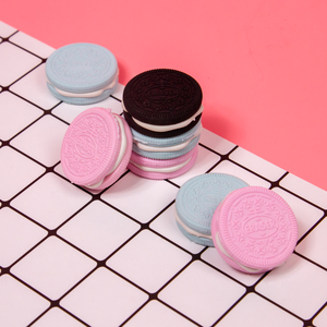 Kawaii <span class=keywords><strong>Oreo</strong></span> Biscuit Shaped bút chì tẩy dễ thương cao su trường văn phòng phẩm cho trẻ em - Product Image 3