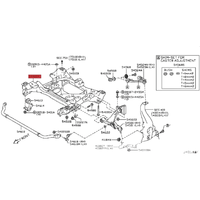 Pour Nissan GTR/R35 – Châssis avant, suspension, châssis auxiliaire, poutre Yuanbao – Pièces d'origine neuves – Accessoires GTR
