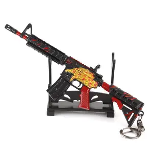 Goedkope Custom Sleutelhangers Groothandel 3d Gun Sleutelhanger Wapen Cs Go Sniper Gun Speelgoed