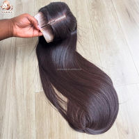 Peluca de Cabello Humano con Cierre de Encaje 5x5 sin Pegamento, Encaje Frontal HD 13x4, Liso Natural, Color Natural, Pre-Cortada, para Mujer