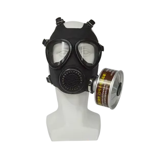Máscara de borracha facial anti-gás de alta qualidade, venda direta da fábrica, máscara de gás respirador com preço barato