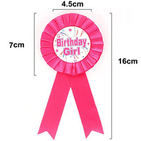 Personnalisé Joyeux Anniversaire Prix Ruban Anniversaire Fer Blanc Badge Pins Rosette Bouton Pins Joyeux Anniversaire Badge Broche Pins