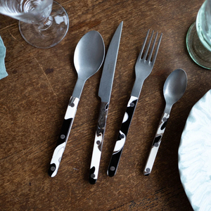 Ensemble de couverts en acier inoxydable miroir de marque ACME, design moderne, écologique, pour la vaisselle, la cuisine, l'hôtellerie - Product Image 4
