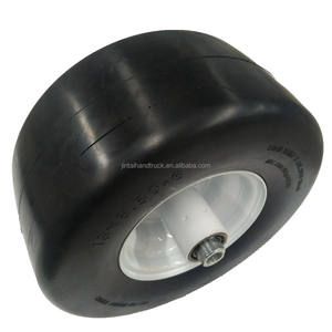 13x6.50-6 <span class=keywords><strong>semi</strong></span> pneumatique pneu lisse roue en caoutchouc lisse motif pneu 13x650-6 - Product Image 4