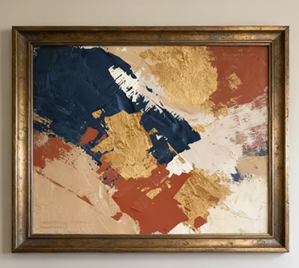 Gold-Metal frame